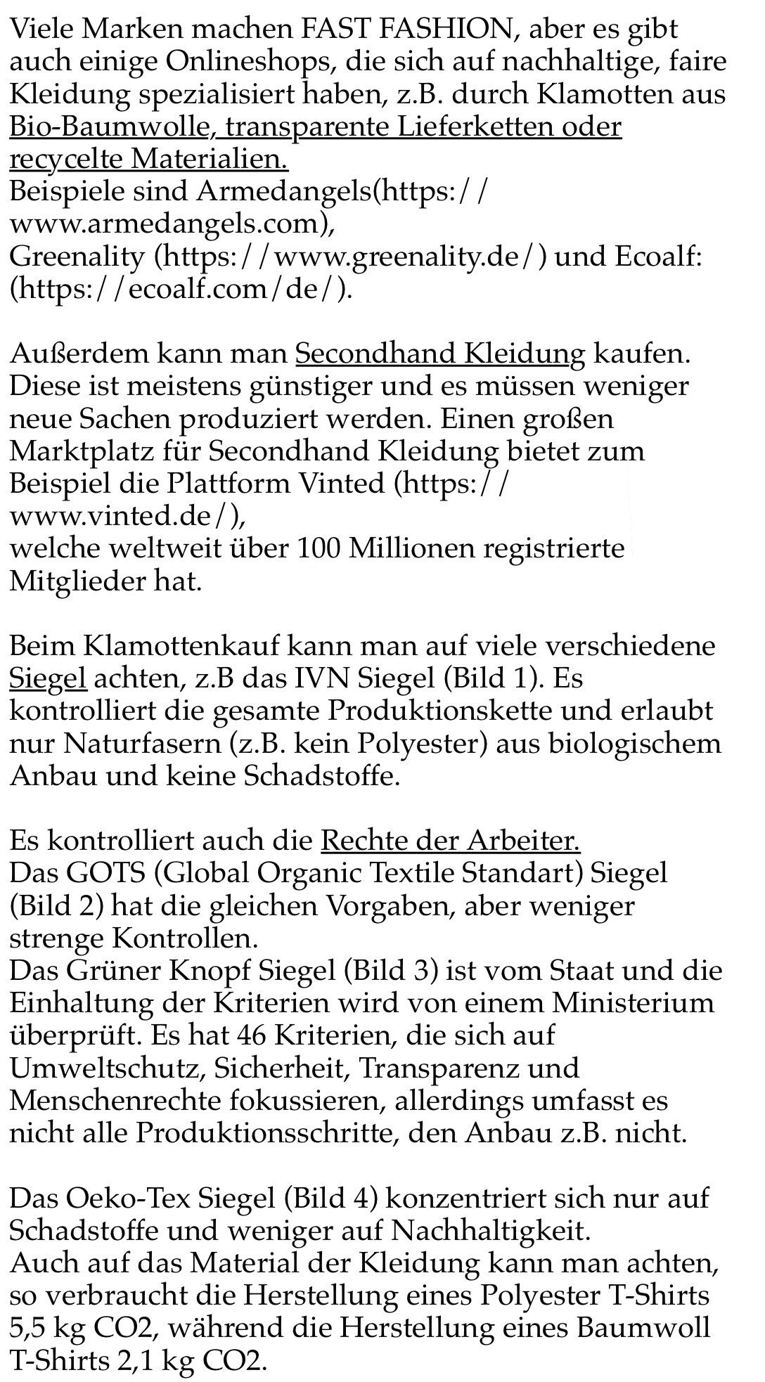 Alternativen Vorstellung